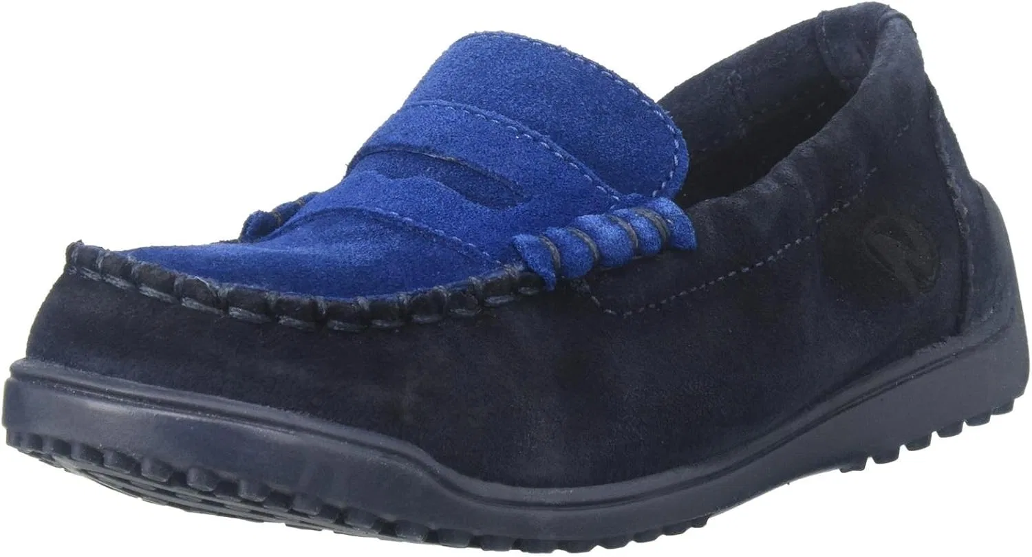 Детские туфли-лоферы для мальчиков Naturino 4114 B-K, Blue/Azzurro