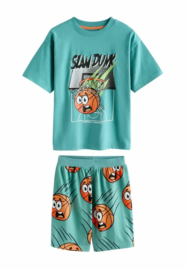 Комплект пижамных шорт 3 шт Regular fit Next green/grey/white comedy sport, белый/зеленый/серый — фото 4
