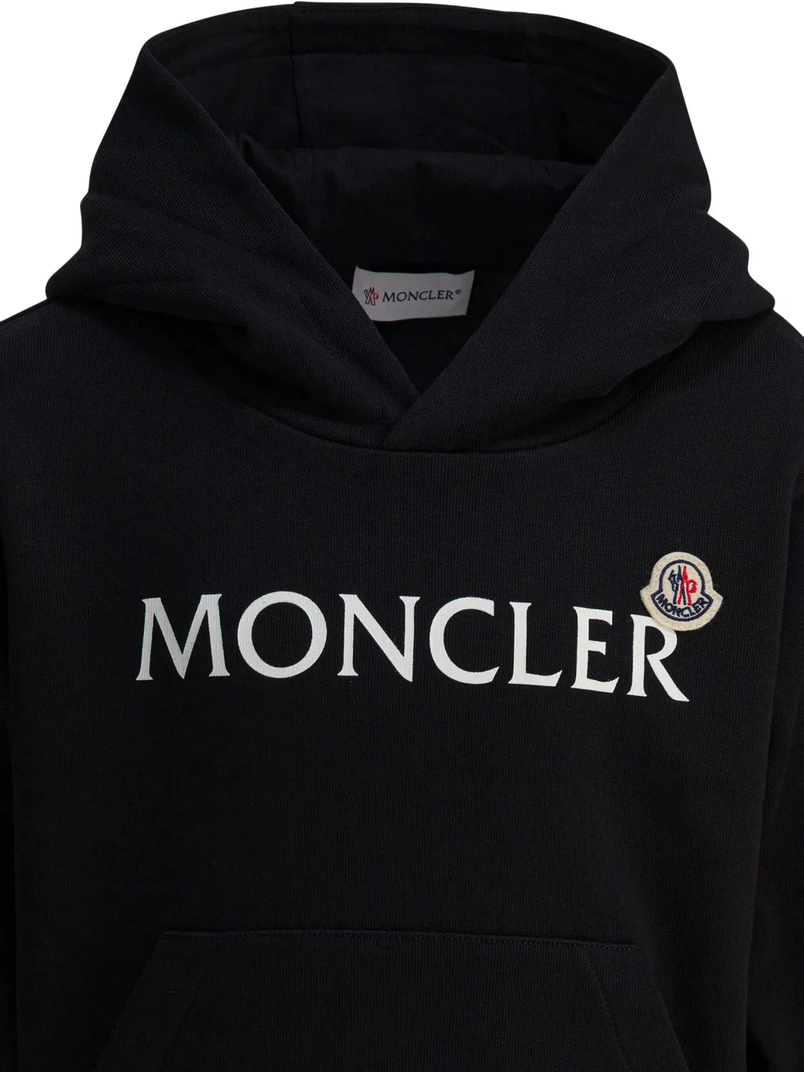 Худи с логотипом Moncler, черный — фото 4
