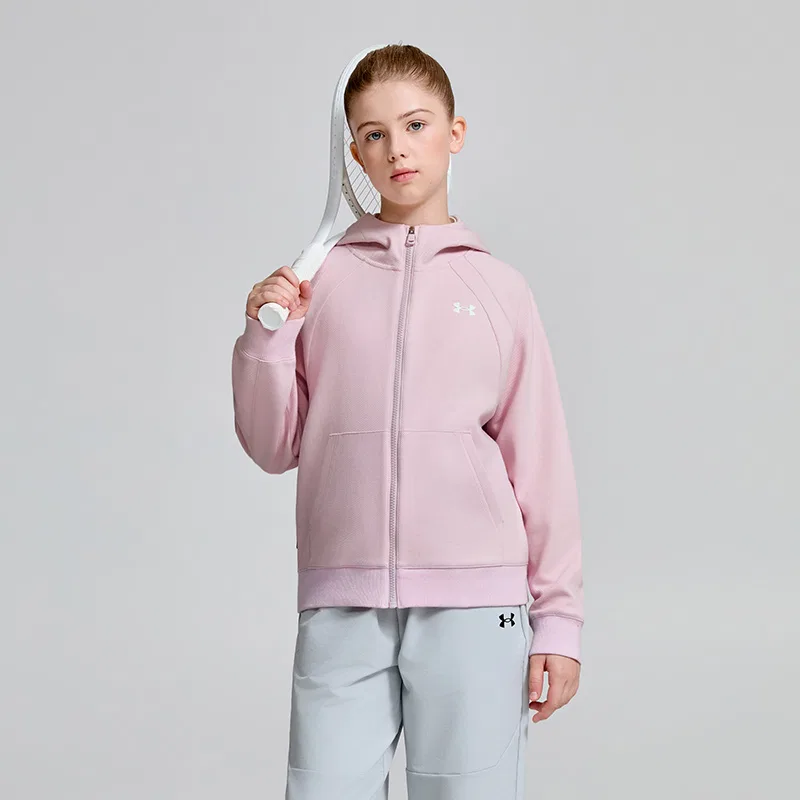 Детское худи с капюшоном Fresh Pink Under Armour — фото 4