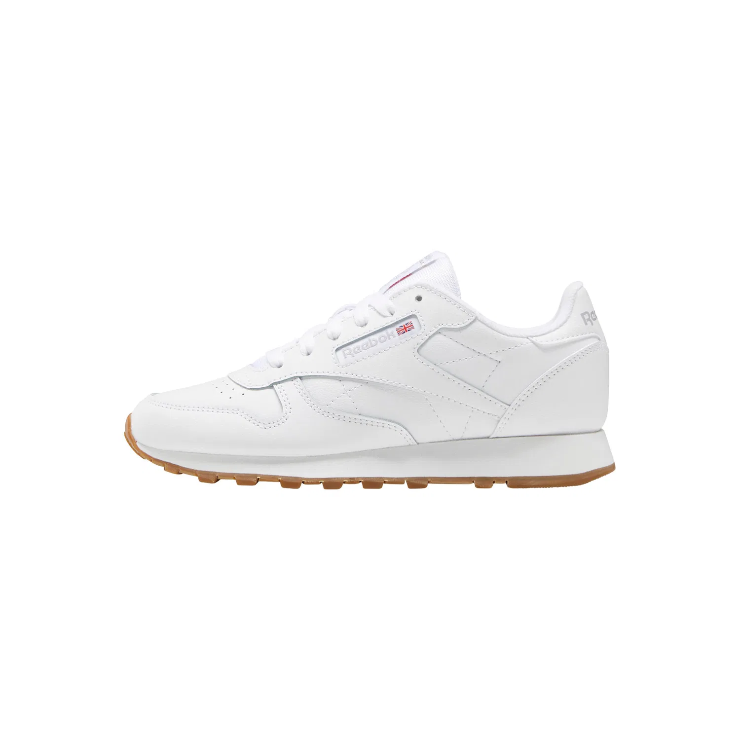 Детские кроссовки из гладкой кожи Reebok Classic Leather, Weiss — фото 2