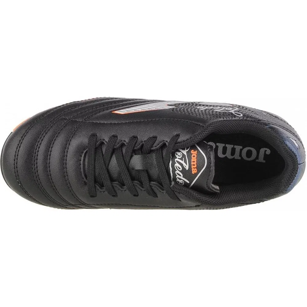 Детские футбольные бутсы для мальчиков с шипами Black Hard Ground Toledo Jr 2401 Joma — фото 3