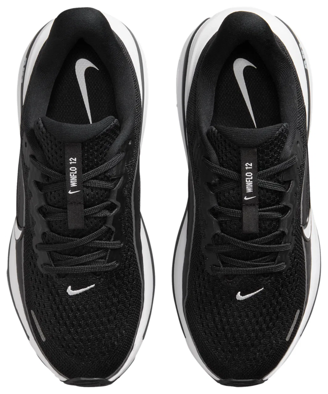 Детские кроссовки для мальчиков с дышащим верхом Nike Air Winflo 12, Black/Wolf Grey/White — фото 4