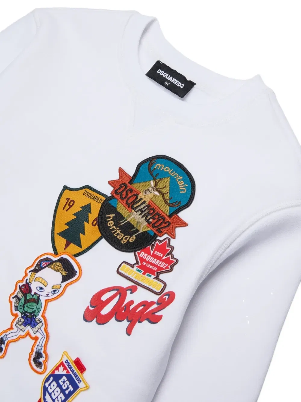 Толстовка с нашивкой-логотипом Dsquared2 Kids, белый — фото 3