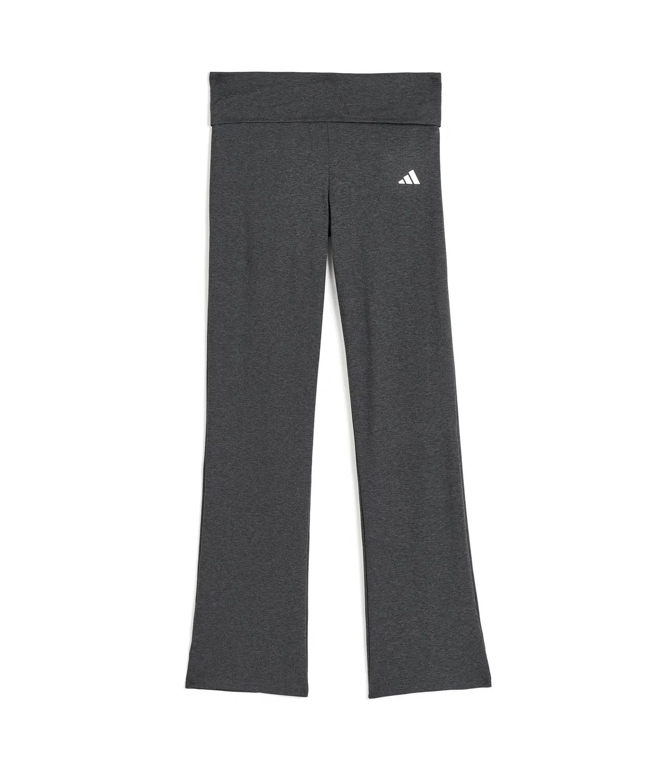 Брюки-клеш с отложным поясом (для детей постарше) Adidas Kids, Black with Grey Melange