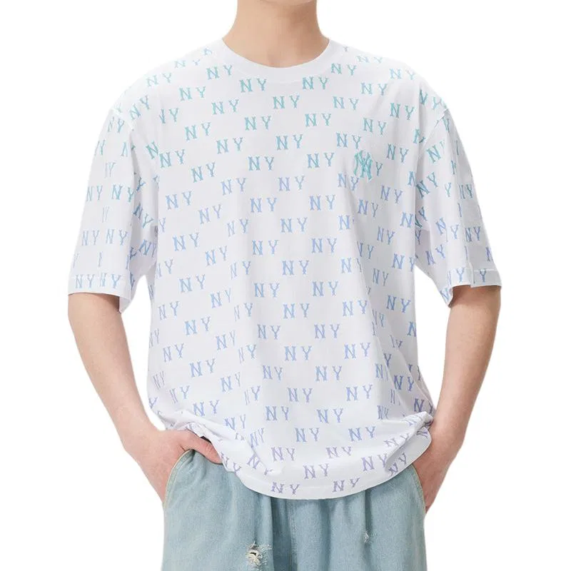 Детская футболка с круглым вырезом White/Blue MLB — фото 4