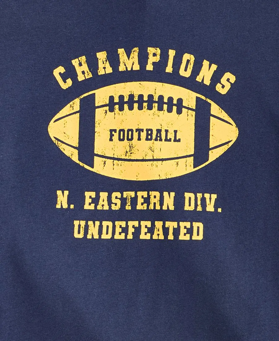 Футболка с принтом футбольного мяча, модель Champions Epic Threads, Navy Nautical — фото 3