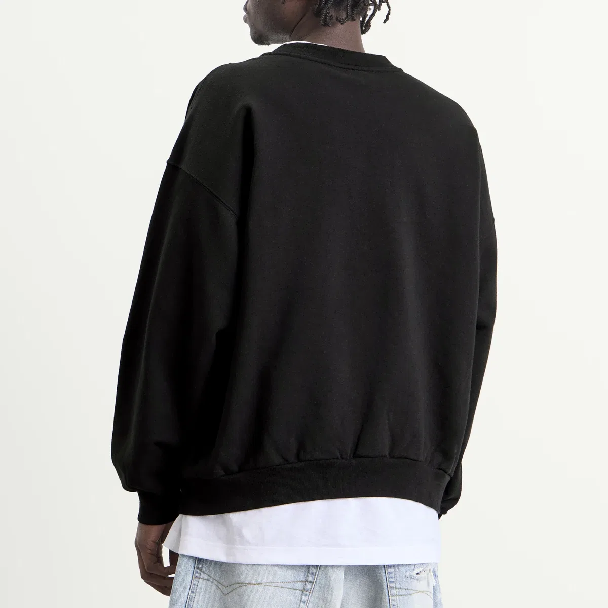 Футболка с длинным рукавом Vintage medium fit crewneck Balenciaga, Black — фото 3