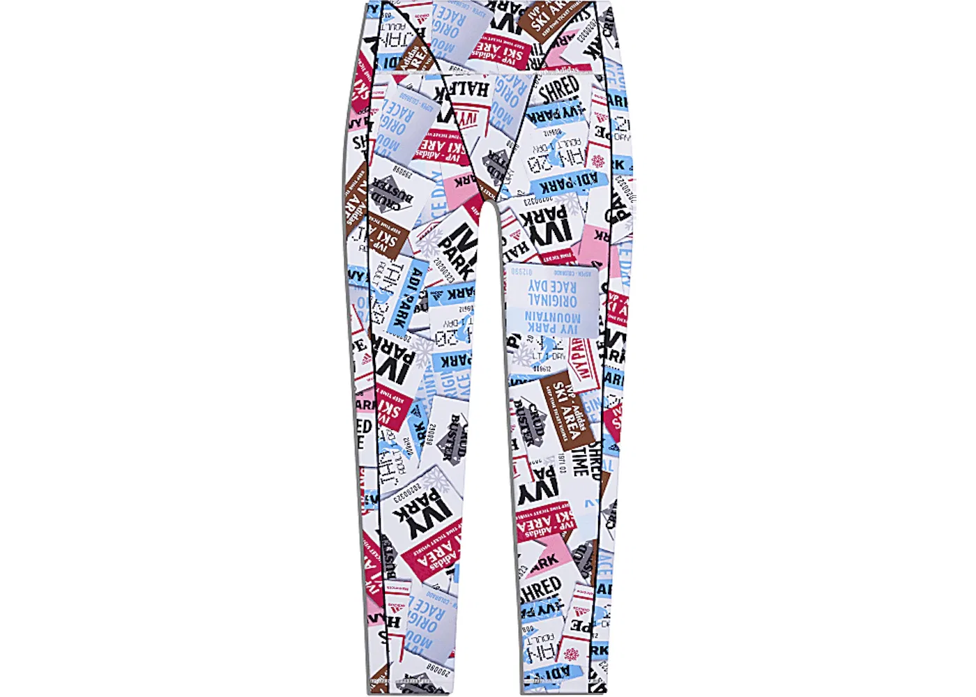 Женские леггинсы с принтом Ski Tag Adidas, Multicolor