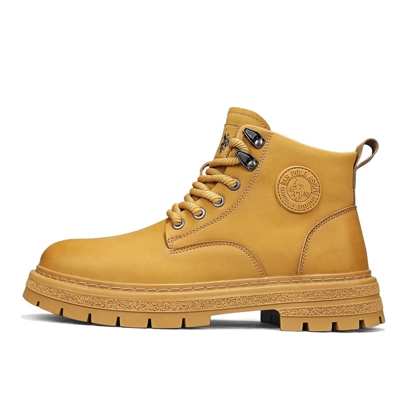 Ботинки тактические мужские 10cm U.S. POLO ASSN., желтый