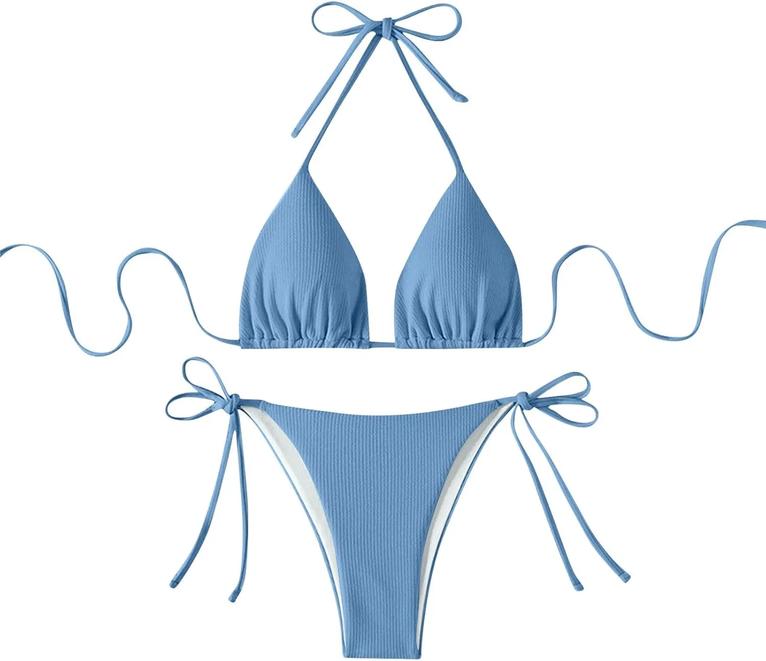 Женский бикини-сет с чашечками push-up Generic, Sky Blue