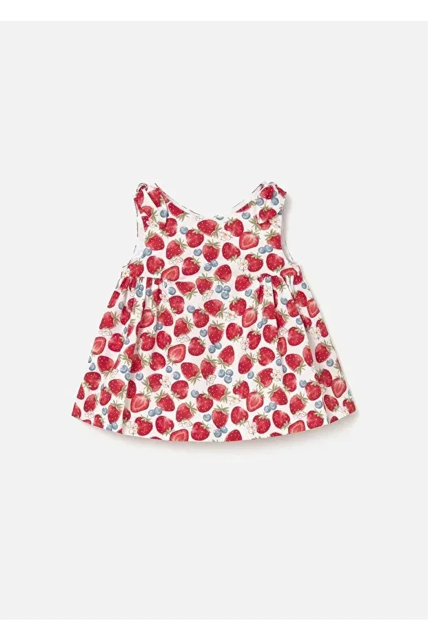 Детское платье для девочек с принтом Strawberry Patterned Mayoral, Red