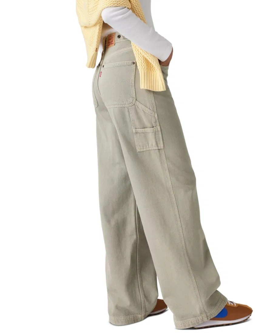 Женские джинсы с завышенной талией свободного кроя Cinch-Waist Carpenter Lightweight Baggy Levi's, Washed Shadow Gd — фото 4