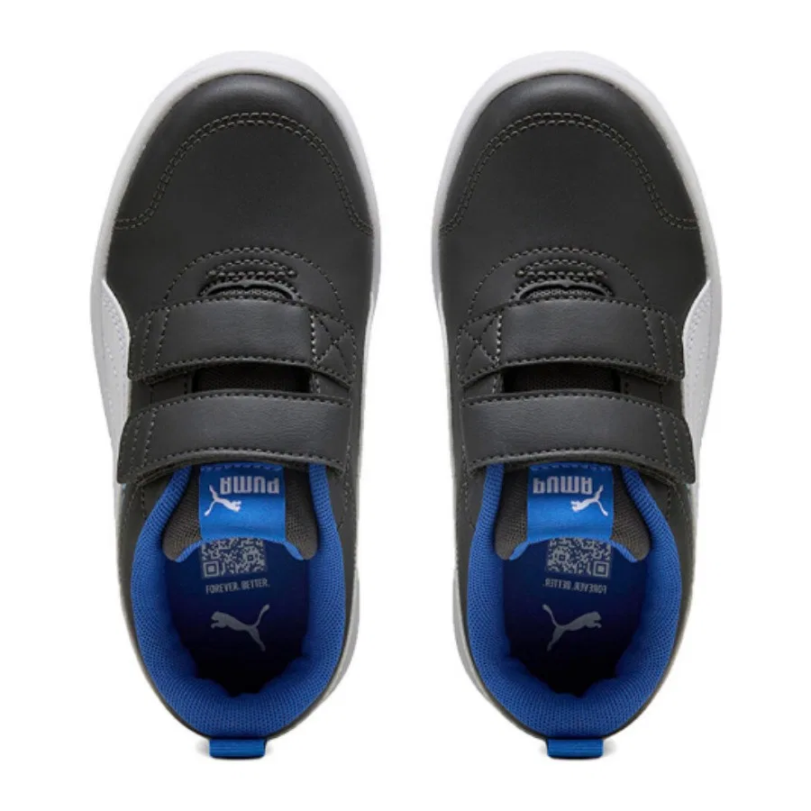 Детские кроссовки Puma Courtflex V3 Inf, Черно-белый — фото 4