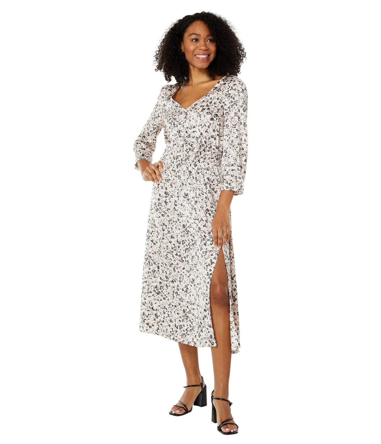 

Платье Saltwater Luxe, Tommi Recycled 3/4 Sleeve Midi Dress