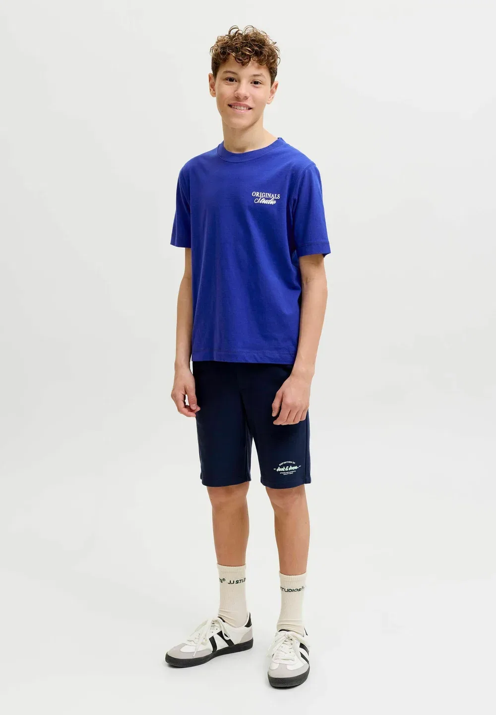 Jornorrebro typo tee ss crew neck sn jnr - print t-shirt Jack & Jones Junior, Bluing