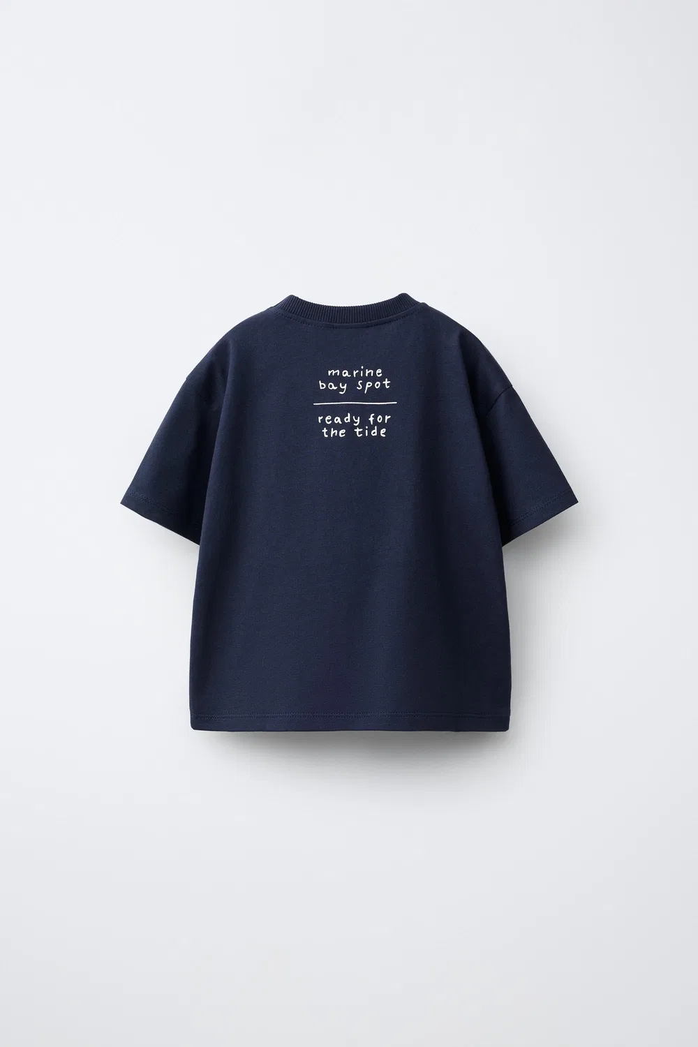 Футболка с принтом краба ZARA, Navy Blue — фото 2