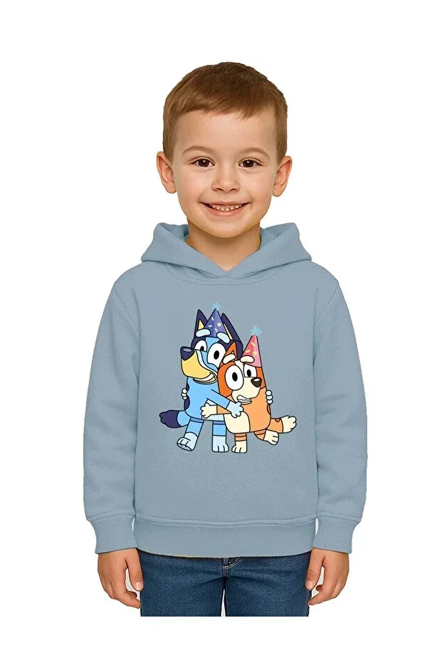 Детские свитшот для мальчиков с принтом Bluey Printed Sedirli, Blue — фото 2