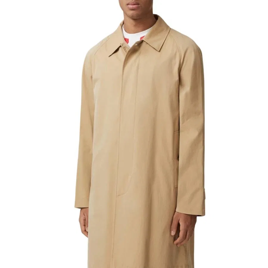 Пальто-кейп средней длины Mid-Length Camden Car Coat Burberry, Honey — фото 2