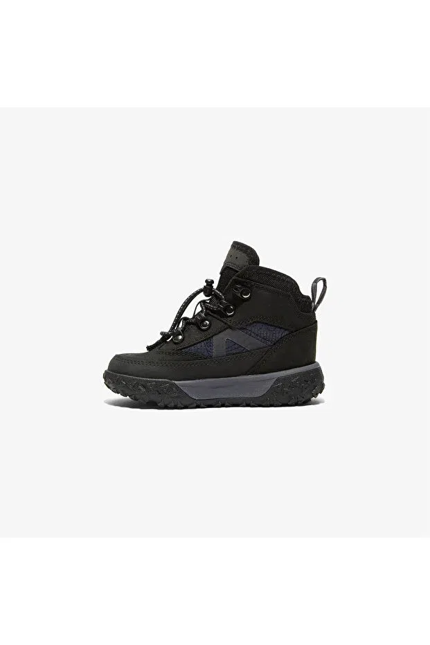 Детские ботинки для девочек на шнуровке Timberland, Black — фото 4