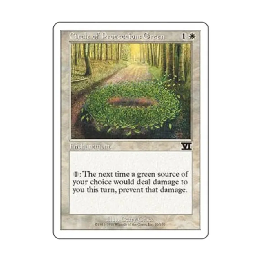 

CCG Круг защиты: Зеленый (С), MTG - 6th Edition (Classic)