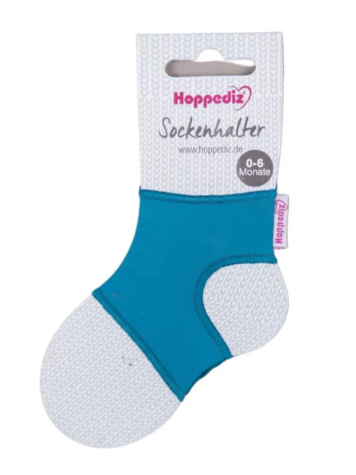 Носки, мягкий нейлон, Hoppediz, бирюзовый