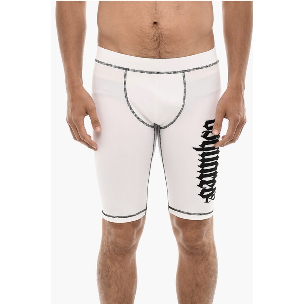 

Байкерские шорты GOTHIC с логотипом Dsquared2, White