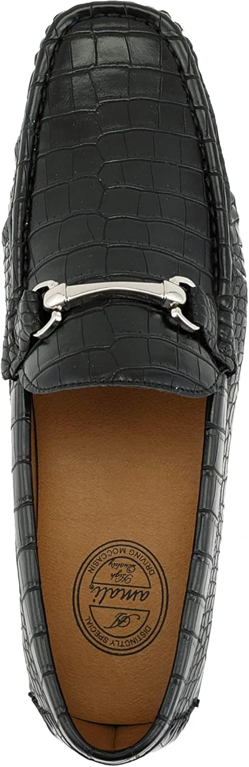 Мокасины мужские,, Amali Cola, Titus Black Croco — фото 3