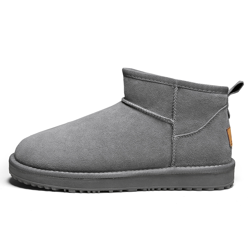 

Теплые короткие зимние ботинки мужские GNVA, Gray