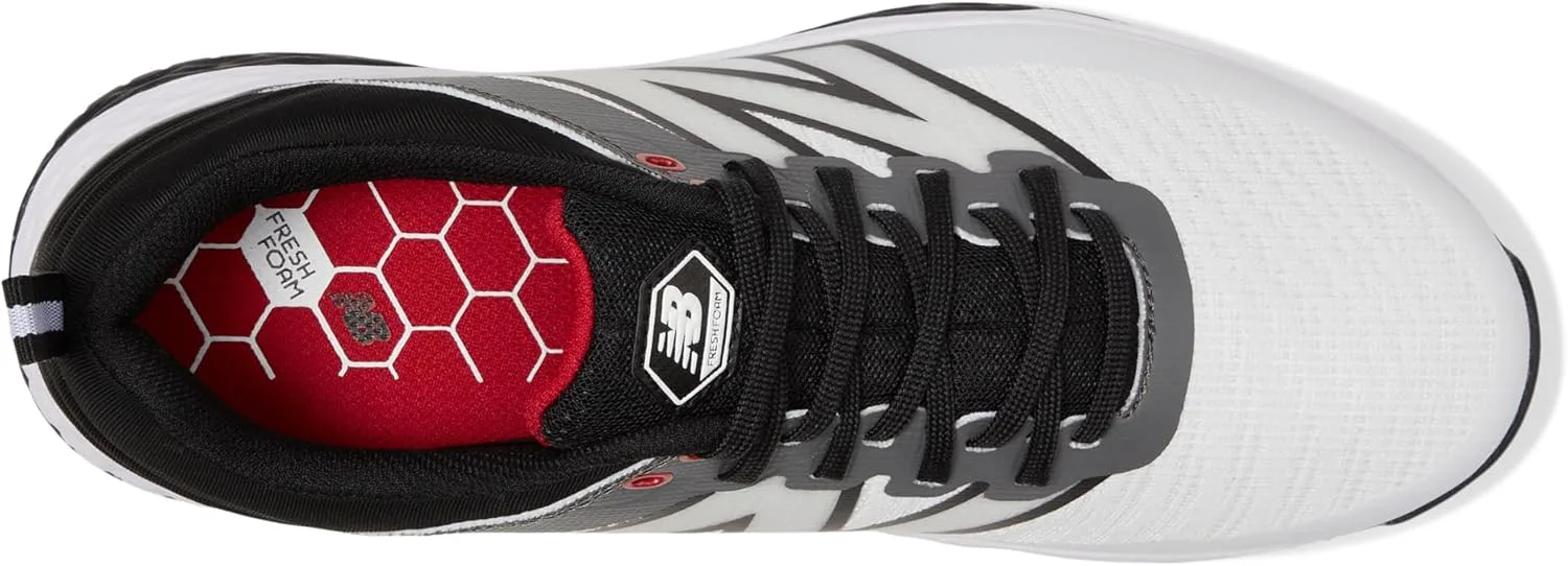 Мужские гольф-кроссовки New Balance Fresh Foam Contend V2, белый/черный — фото 2