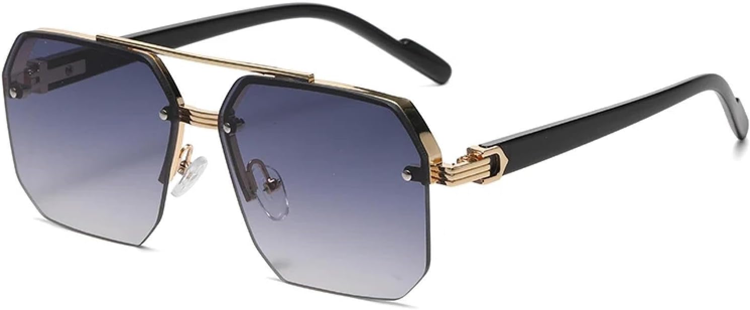 

Мужские солнцезащитные очки в стиле ретро с металлическим блеском, модные градиентные солнцезащитные очки с защитой от УФ-излучения UV400, женские солнцезащитные очки SZVVBKK, Golden Gradient Grey