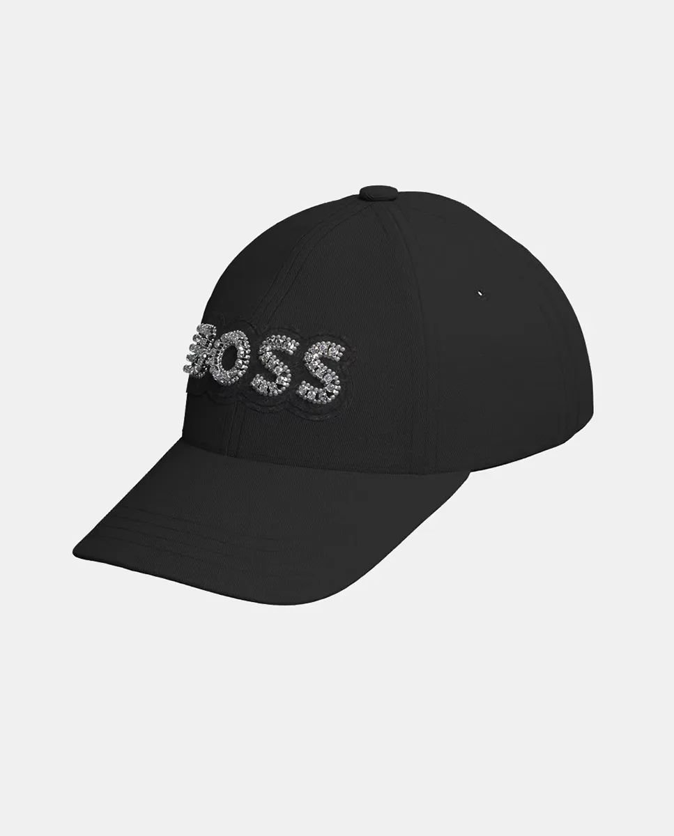 

Женская кепка с логотипом Boss Orange, черный