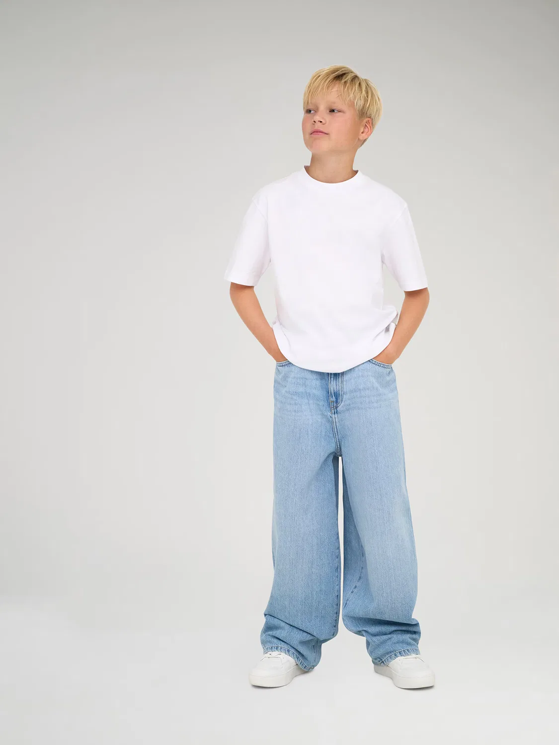 Широкие джинсы 'OSJCARL' Only & Sons Junior, Blue Denim — фото 3