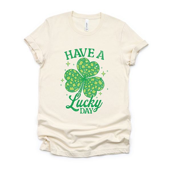 

Футболка с принтом Have a lucky day disco distressed Simply Sage Market, Cream, Зеленый, Футболка с принтом Have a lucky day disco distressed Simply Sage Market, Cream