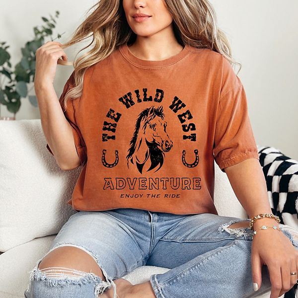 

Футболка Wild West Adventure с эффектом garment dyed Simply Sage Market, Yam