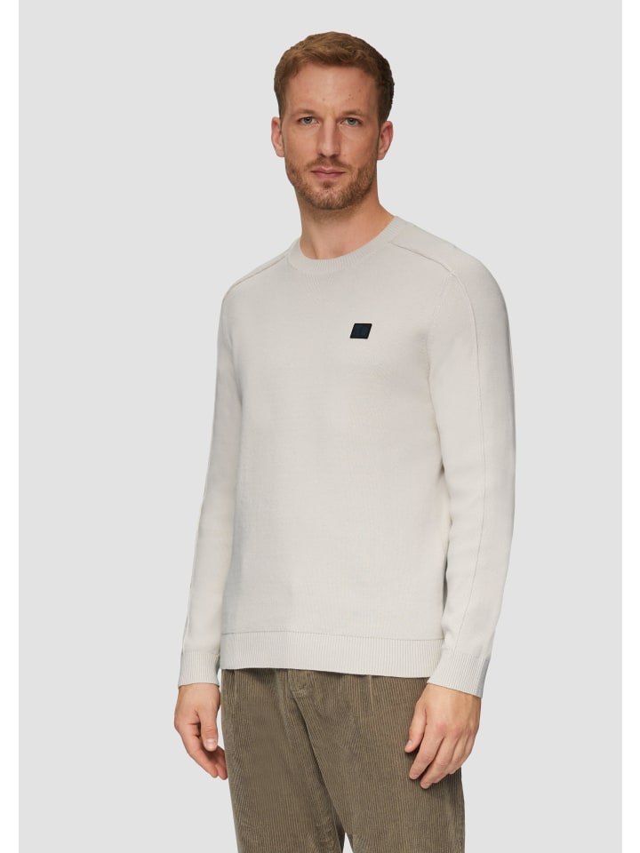 

Пуловер s.Oliver Strickpullover langarm, кремовый