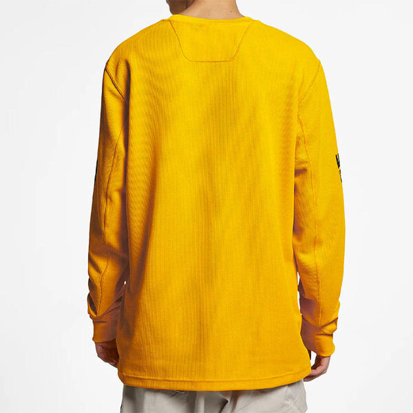 Толстовка Men's Nike ACG Outdoor Sports Printing Round Neck Pullover Yellow, желтый — фото 3