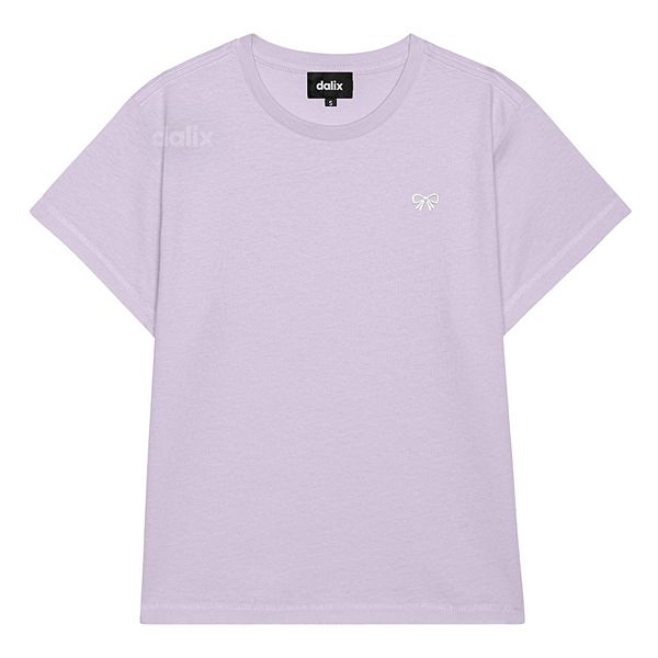 

Женская футболка с бантом, легкая, с высокой талией Dalix, Lavender, Розовый, Женская футболка с бантом, легкая, с высокой талией Dalix, Lavender