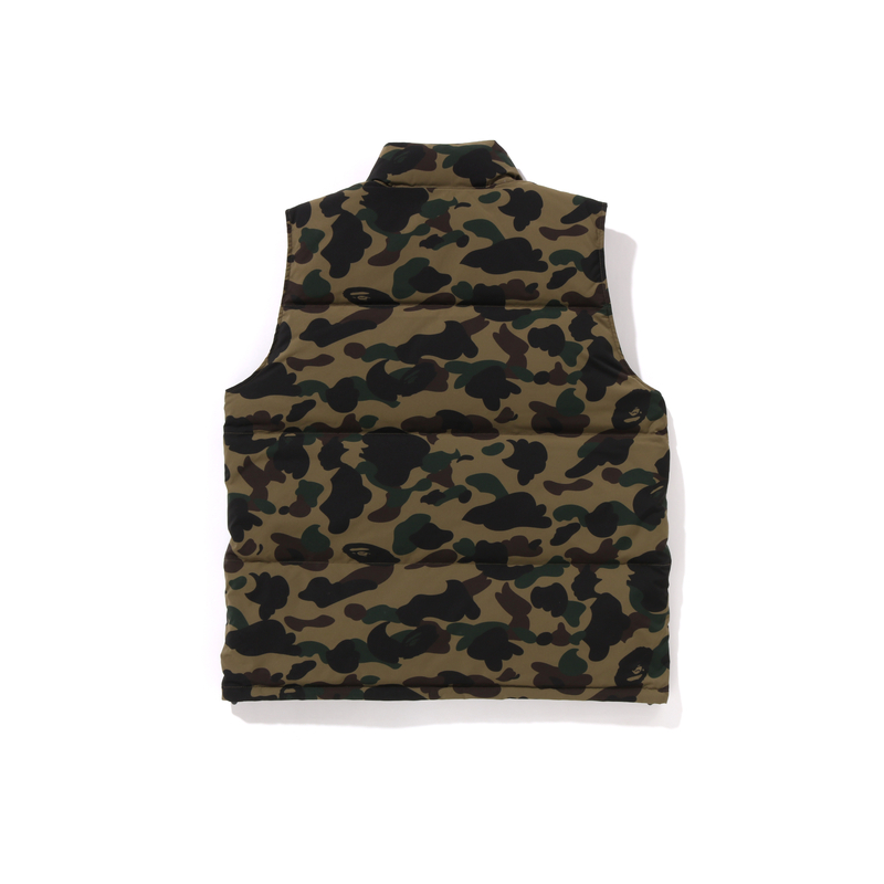 Bape 1st Camo Reversible Down Vest FW24 A BATHING APE, Зеленый GRX — фото 3