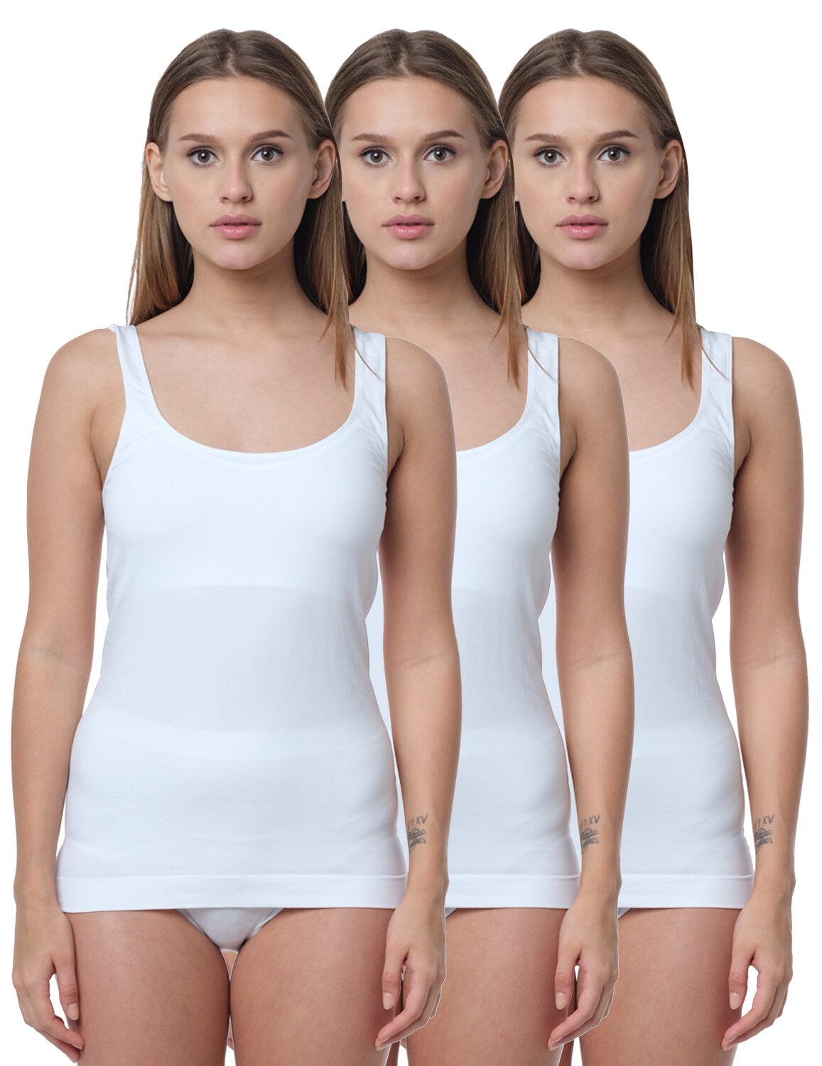 

Майка Yenita Seamless Top 3er Set, Mikrofaser, белый