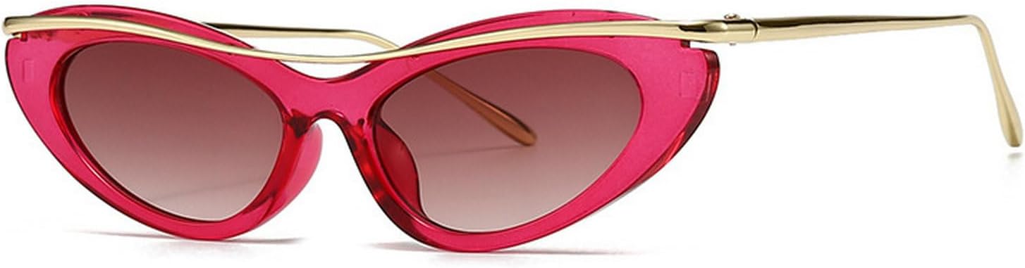 

Laureles Сексуальные маленькие солнцезащитные очки «кошачий глаз» в стиле Y2k для женщин, винтажные металлические оправы, солнцезащитные очки для активного отдыха для мужчин, защита от ультрафиолета UV400, C6