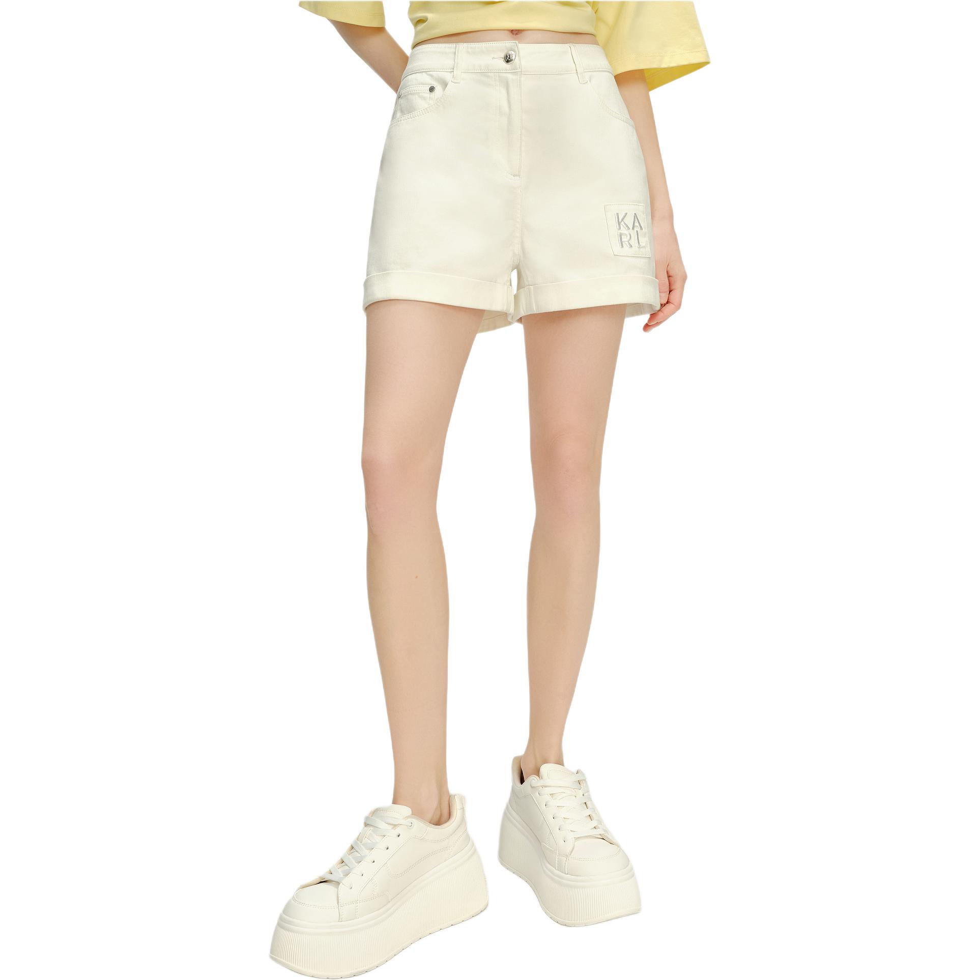 

KARL LAGERFELD SS24 Джинсовые шорты Женские Белые KARL LAGERFELD / Karl Lagerfeld Jeans