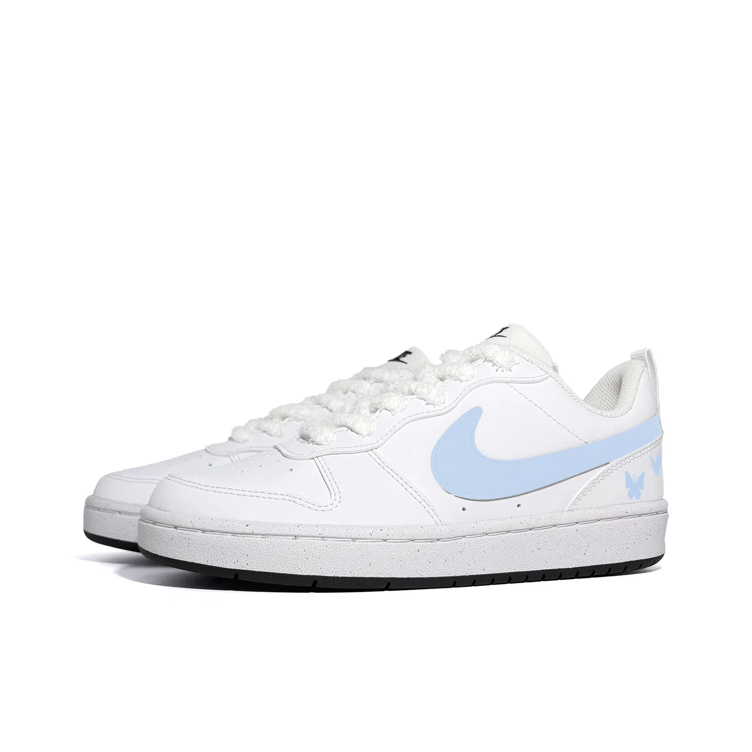 Детские кроссовки для скейтбординга Nike Court Borough Kids White Blue — фото 4