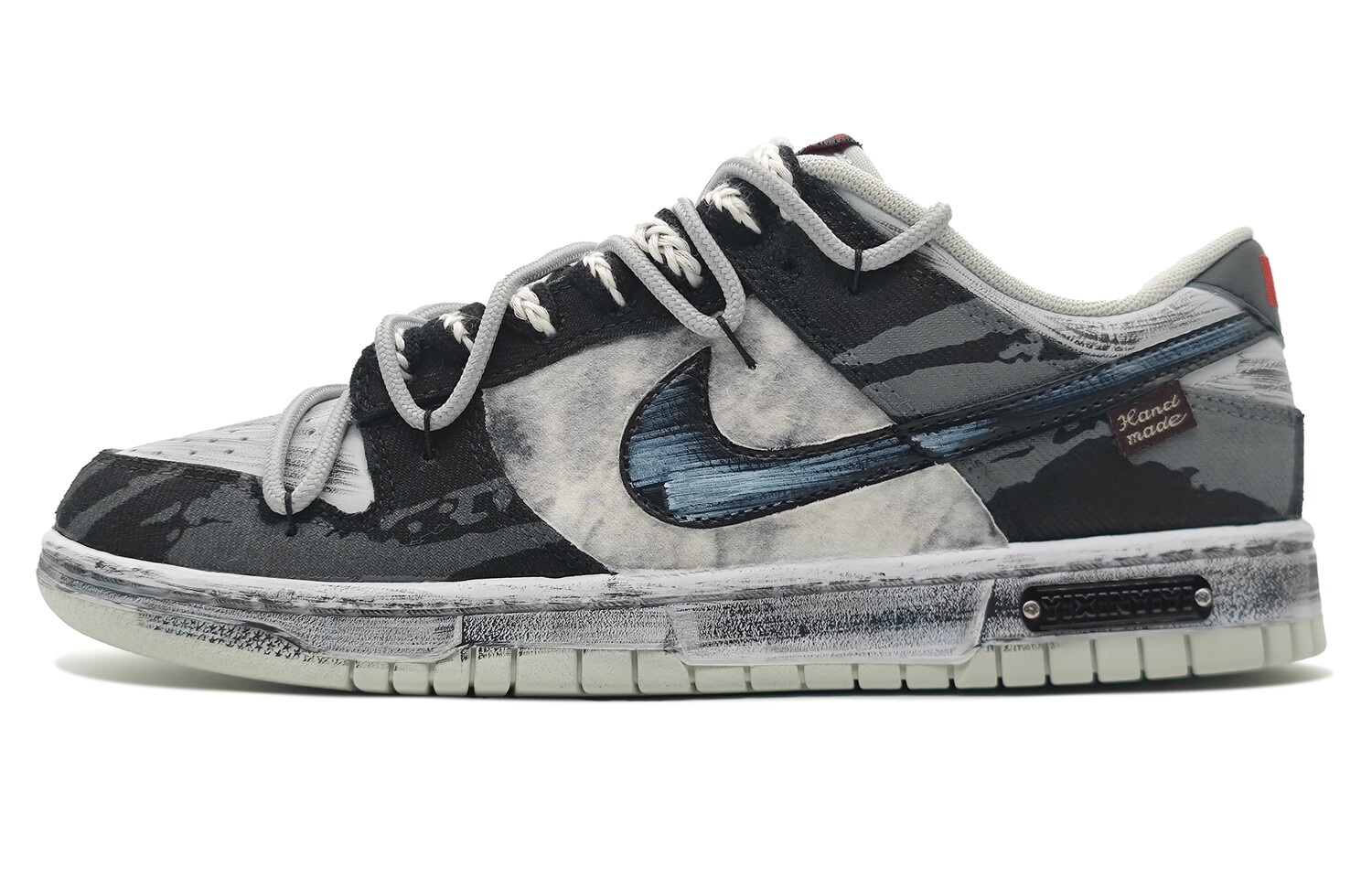 

Кроссовки Nike Dunk Skateboarding Shoes Unisex Low-top Black/Gray, черный/серый