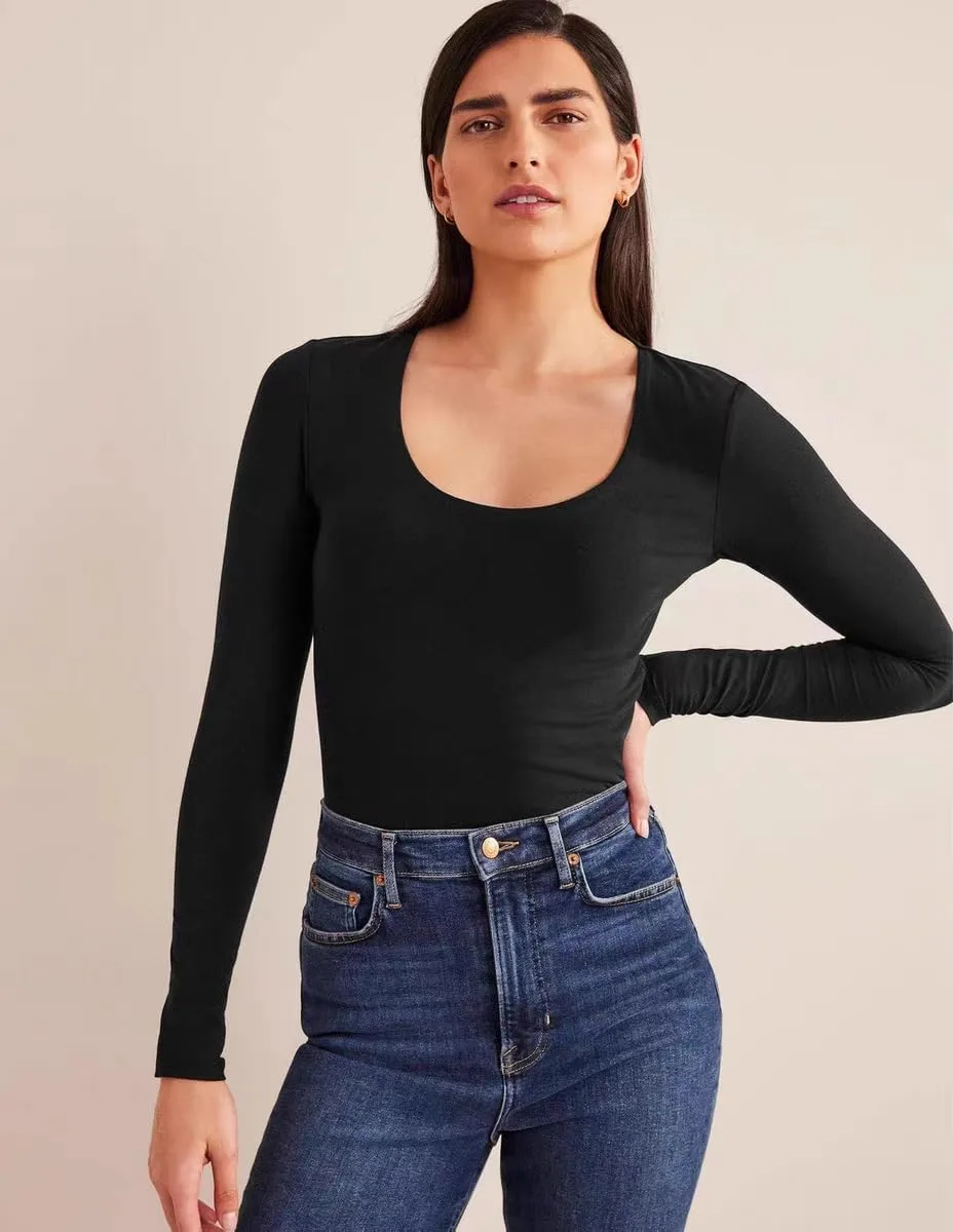 

Женская термобелье с круглым вырезом, 2 шт, длинный рукав, Slim Fit Olankaro