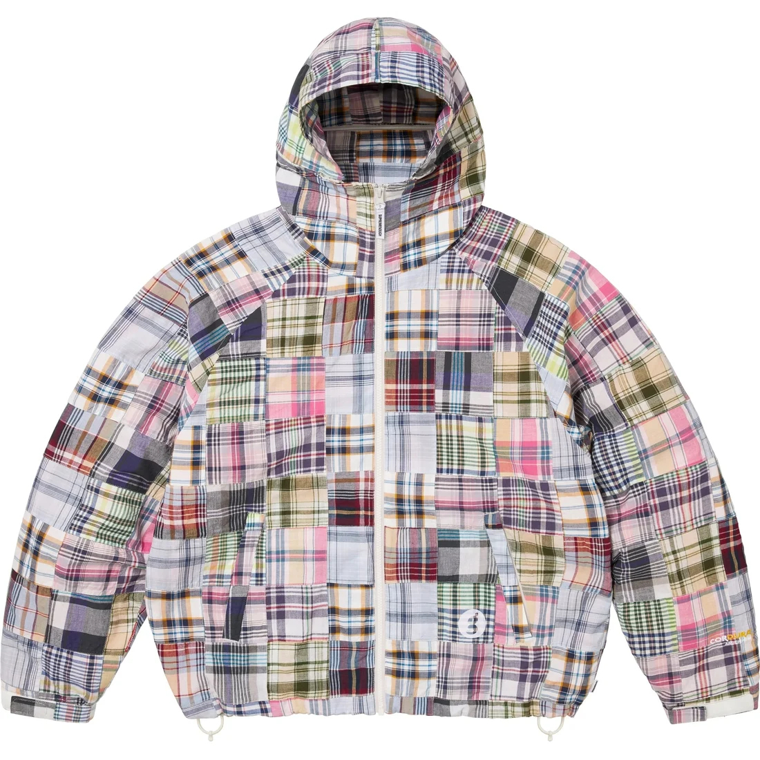 

Supreme Куртка с капюшоном в стиле пэчворк мадрас, Multicolor/Multicolor