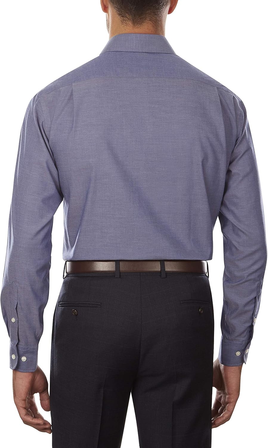 Мужская рубашка Tommy Hilfiger Regular Fit Non Iron, однотонная, эксклюзивно для Amazon, Night Blue — фото 2