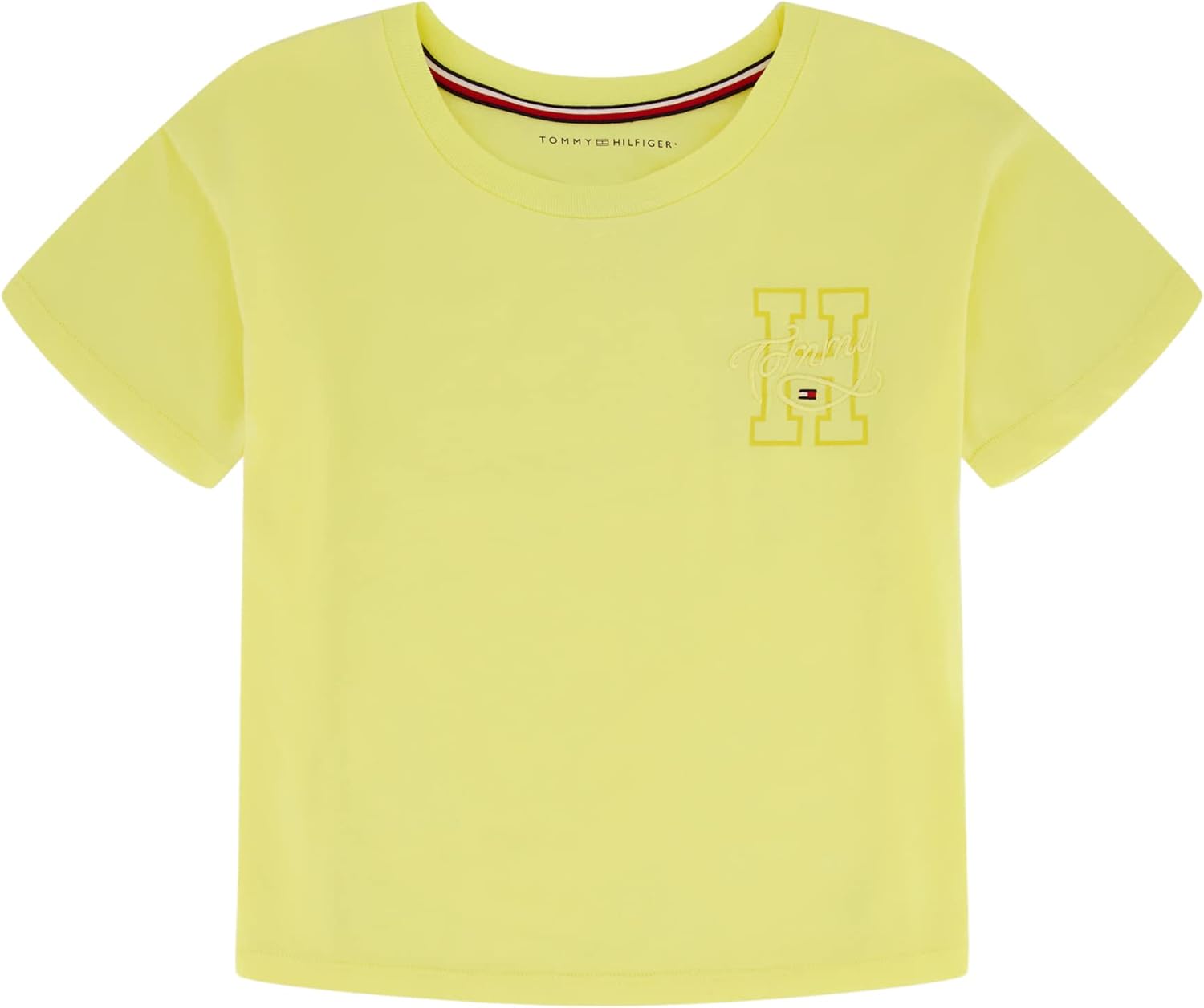 

Футболка Tommy Hilfiger Girl с флагом Tommy 1985 (для детей старшего возраста), Lemonade 15G
