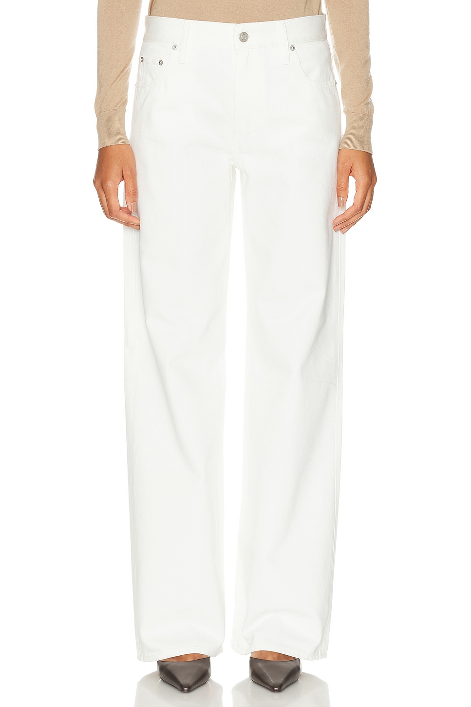 

Mercer Relaxed Wide-Leg Джинсы Ralph Lauren Collection, Glacial White