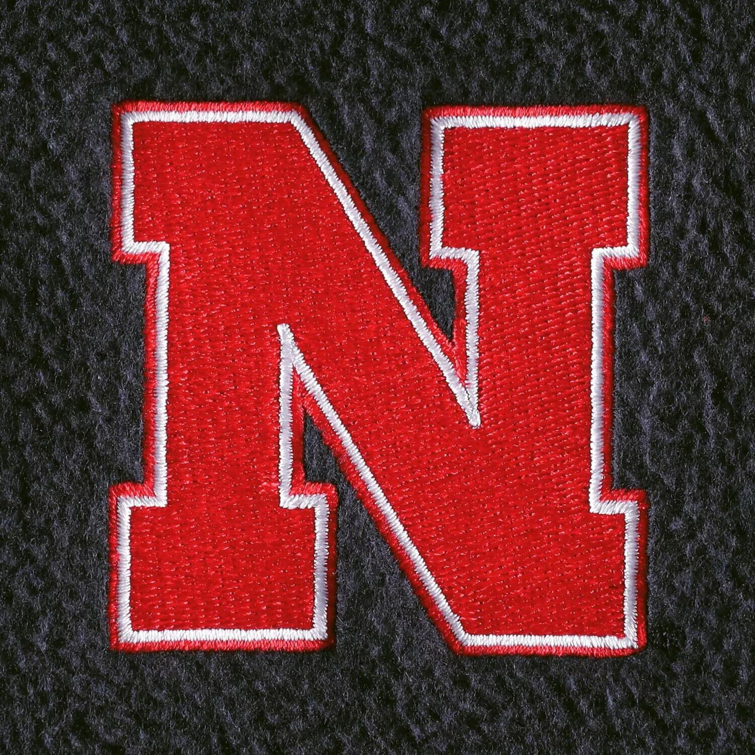 Мужской черный жилет с молнией во всю длину Nebraska Huskers adidas — фото 4